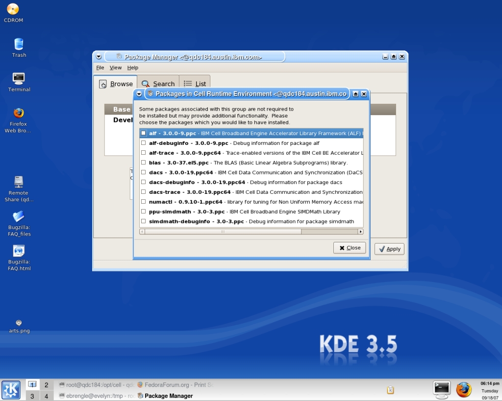 Cell Runtime Environment packages