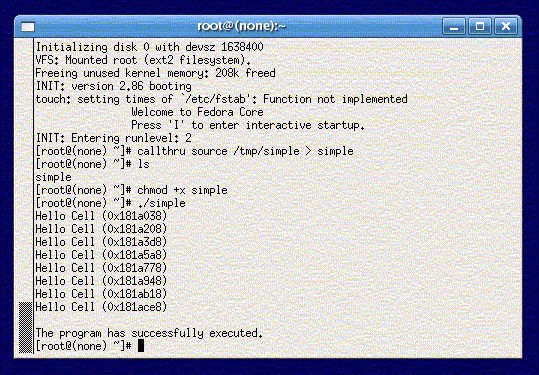 Running the sample program